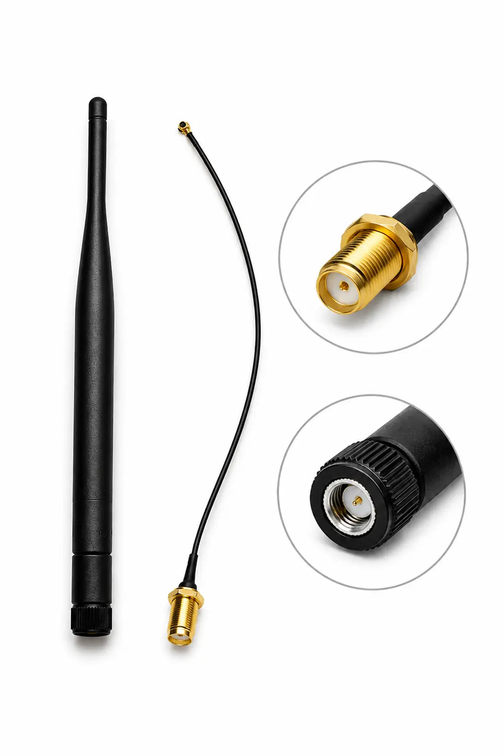 Антена и Антенен Кабел за Лодка за Захранка SMA Male/Female 2.4GHz 6dBi