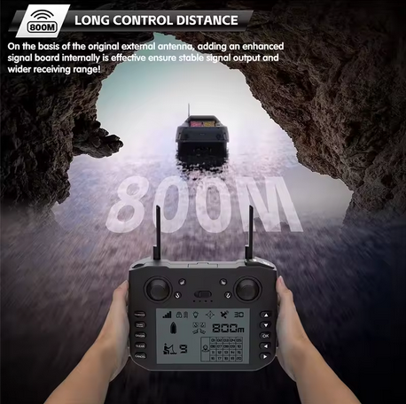 Лодка за захранка Flytec V080 с GPS, 800 м обхват и 20000mAh батерия