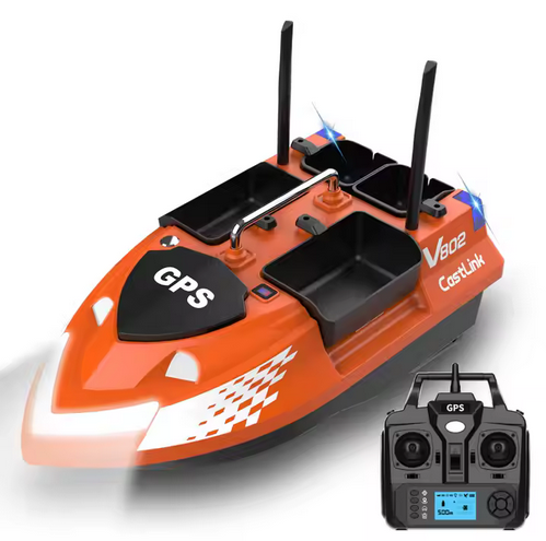 НОВО Лодка за захранка V802PRO с GPS 160 точки Модел 2025г.