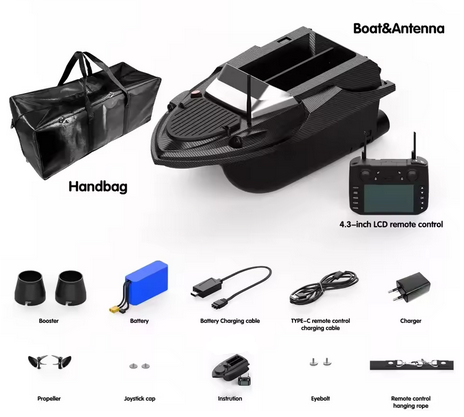 Лодка за захранка Flytec V080 с GPS, 800 м обхват и 20000mAh батерия