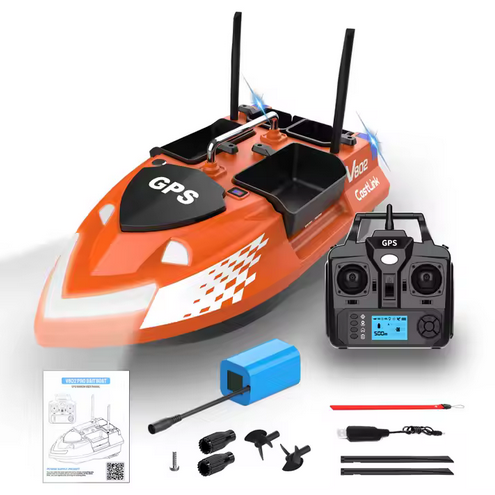 НОВО Лодка за захранка V802PRO с GPS 160 точки Модел 2025г.