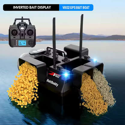 НОВО Лодка за захранка V802PRO с GPS 160 точки Модел 2025г.