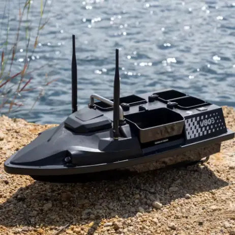 Лодка За Захранка Flytec V803 GPS 200 Точки 500 м Обхват 4 Изхвърлящи Коша
