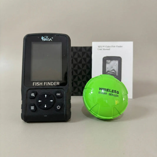 Безжичен риболовен сонар XF11W – обхват 200 м и LCD дисплей