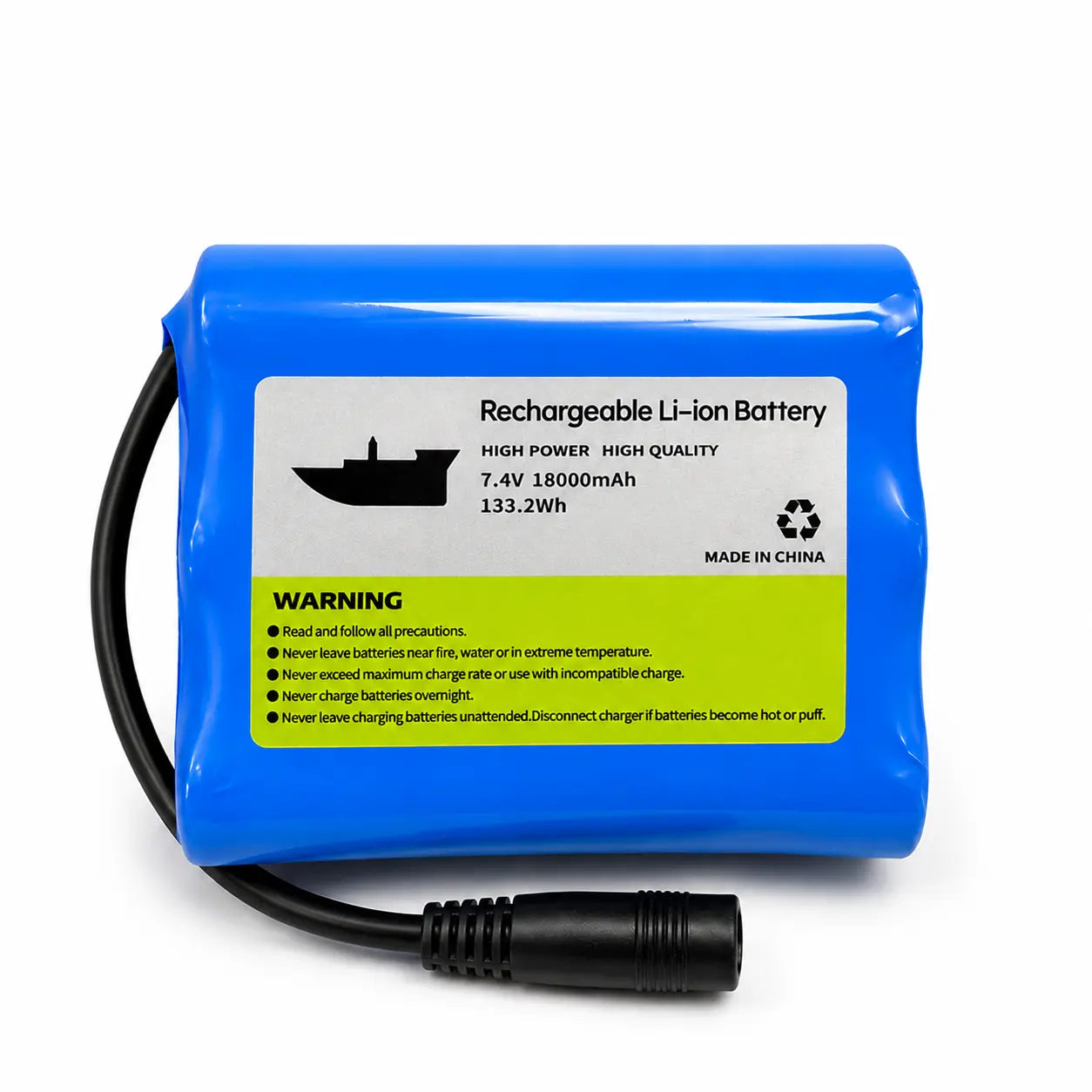Батерия 18000mAh 7.4V за лодка за захранка