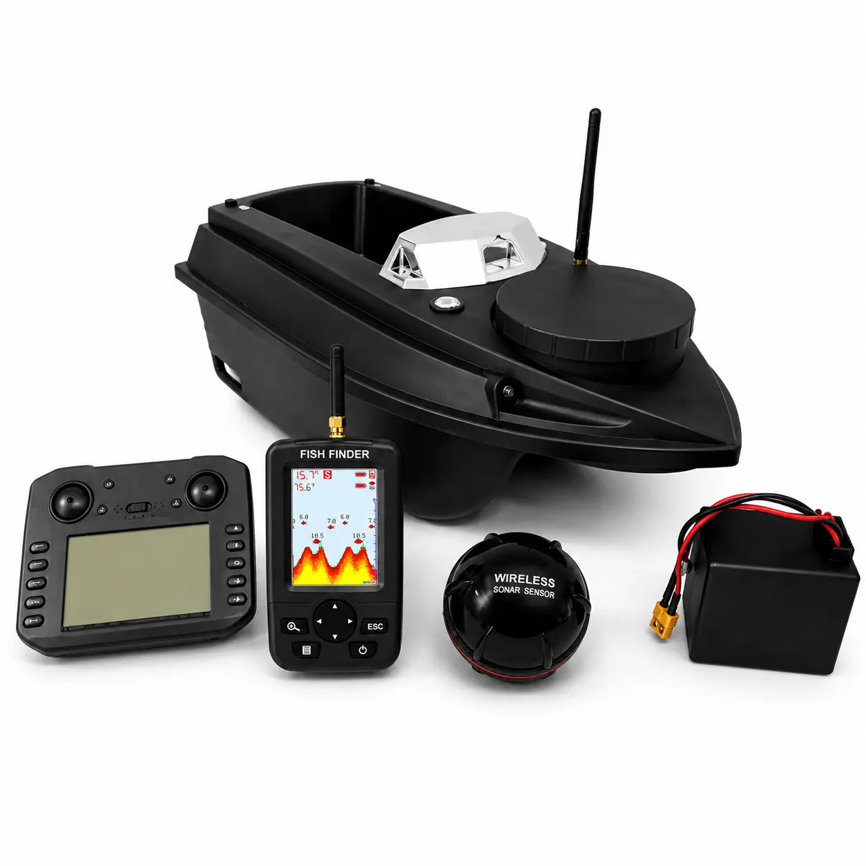 Лодка за захранка Flytec V030 GPS 180 точки 800 м обхват и батерия 20 000 mAh