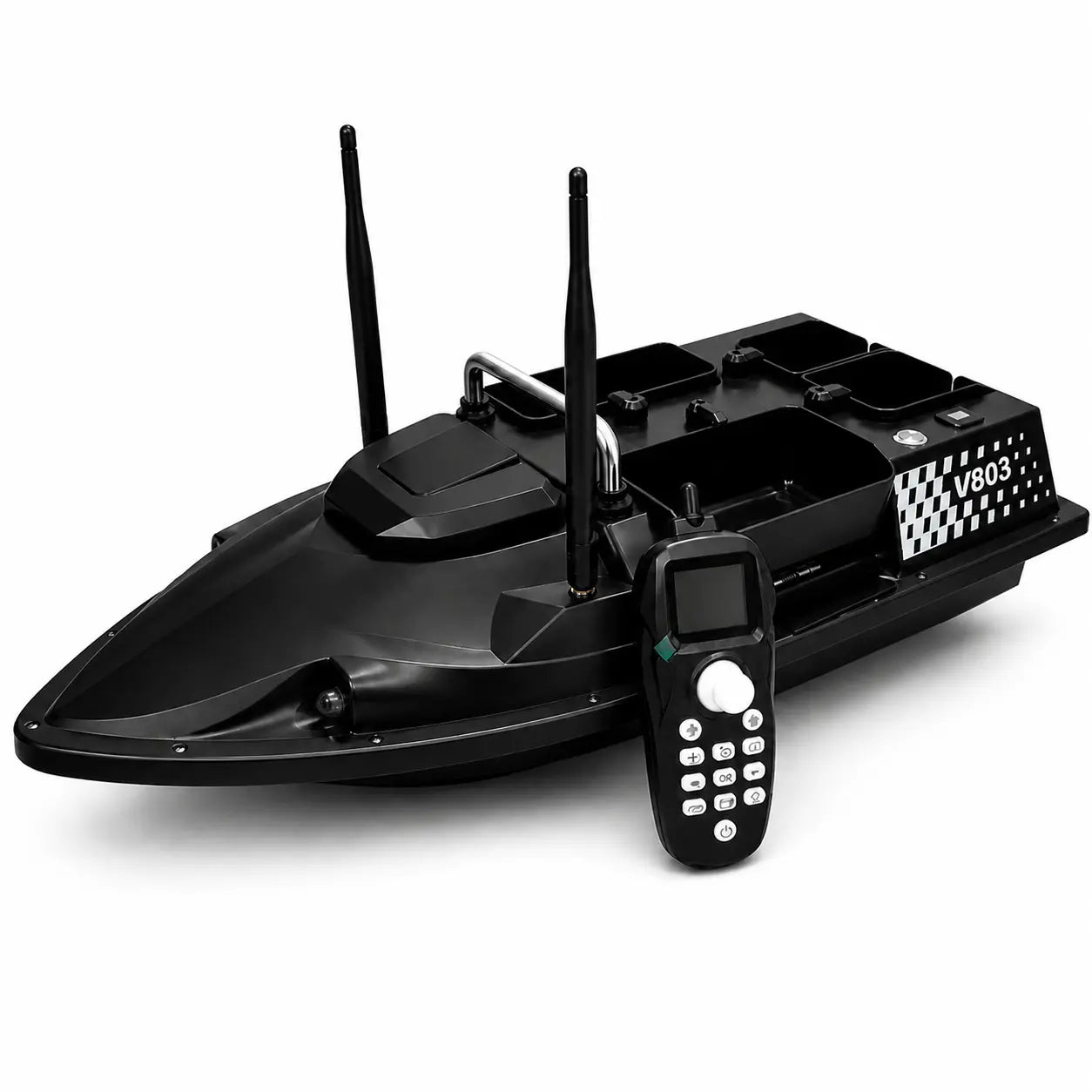 Лодка За Захранка Flytec V803 GPS 200 Точки 500 м Обхват 4 Изхвърлящи Коша