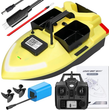 Лодка за захранка V020 с GPS, 40 точки и 2 кг капацитет